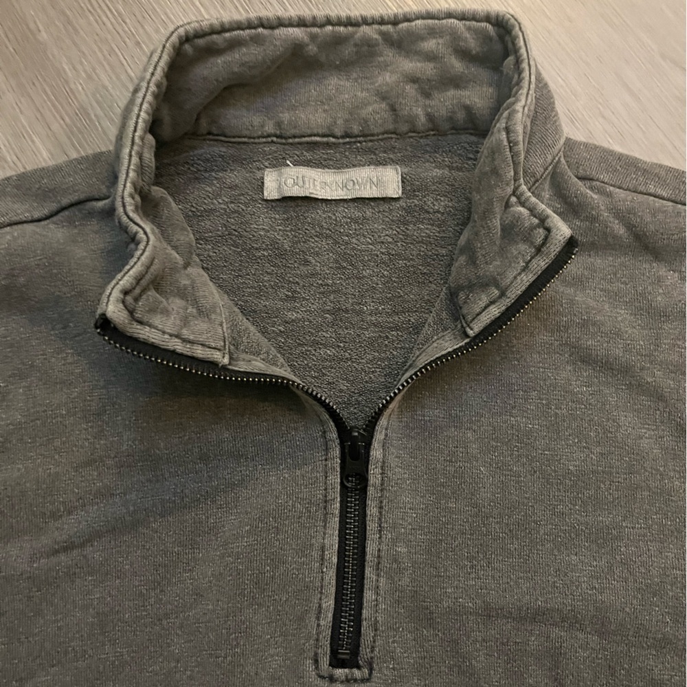 Outerknown Terry Cotton 1/4 Pullover - Picture 3 of 9